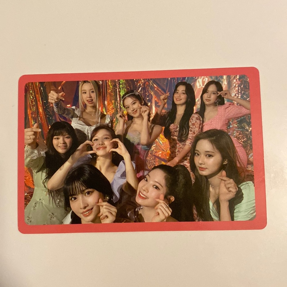TWICE Official Taste Of Love (In Love) OT9 Photo-card